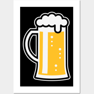 German Beer Stein (Beer Glass / Tankard / L / 3C) Posters and Art